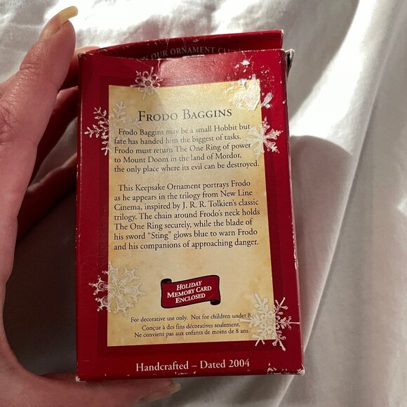 2004 Hallmark Keepsake Ornament Lord of the Rings Frodo Baggins Dented Box - Picture 12 of 16